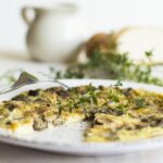 Mushroom omelette for a healthy pregnancy