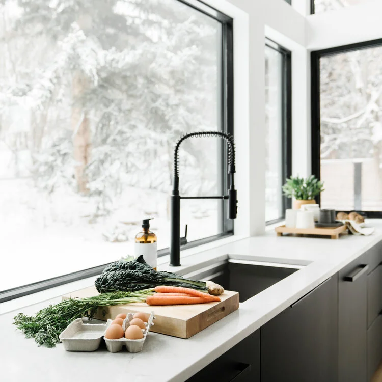 Healthy Foods on a clean kitchen bench